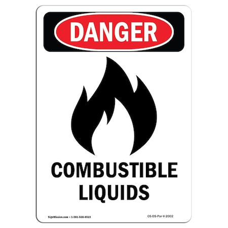 Signmission Safety Sign, OSHA Danger, 24" Height, Portrait, D-1824-V-2002 OS-DS-D-1824-V-2002